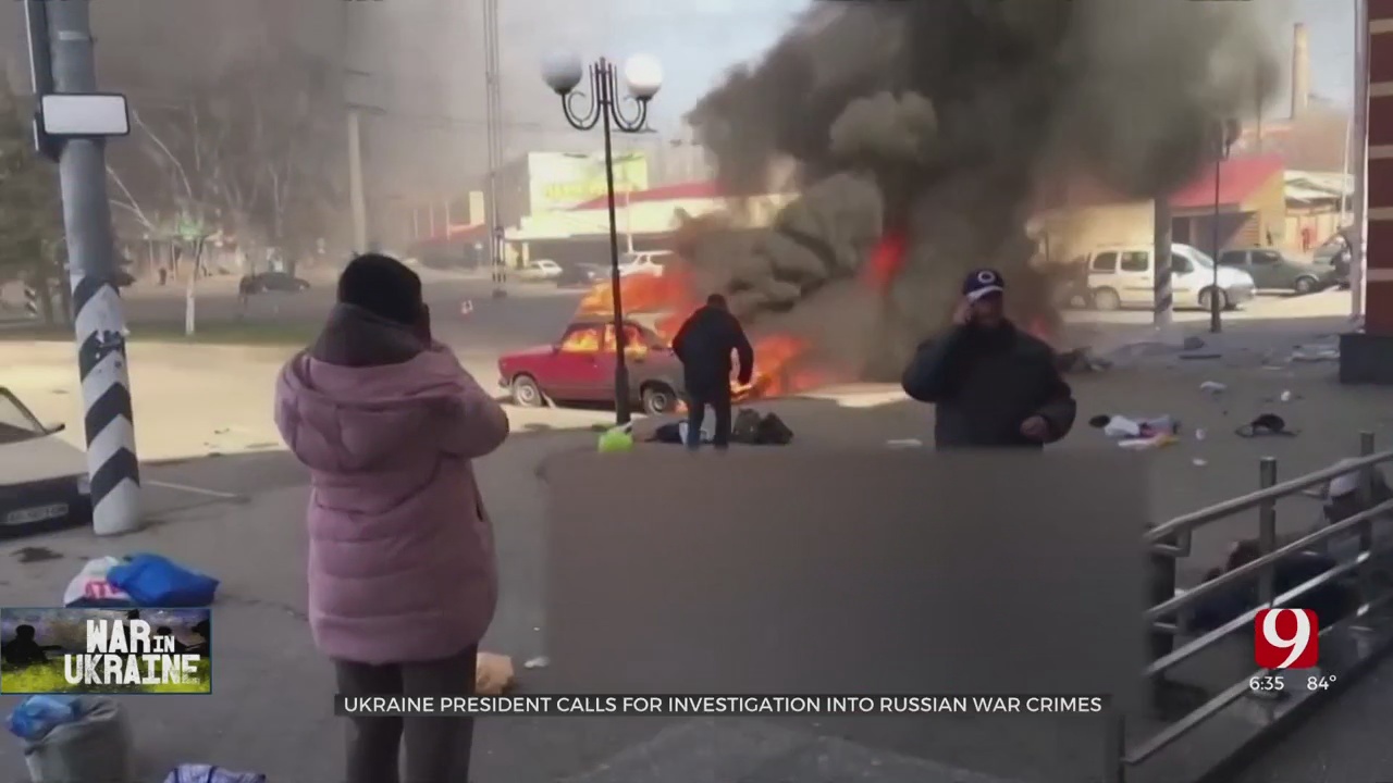 Ukraine President Calls For Investigation Into Russian War Crimes