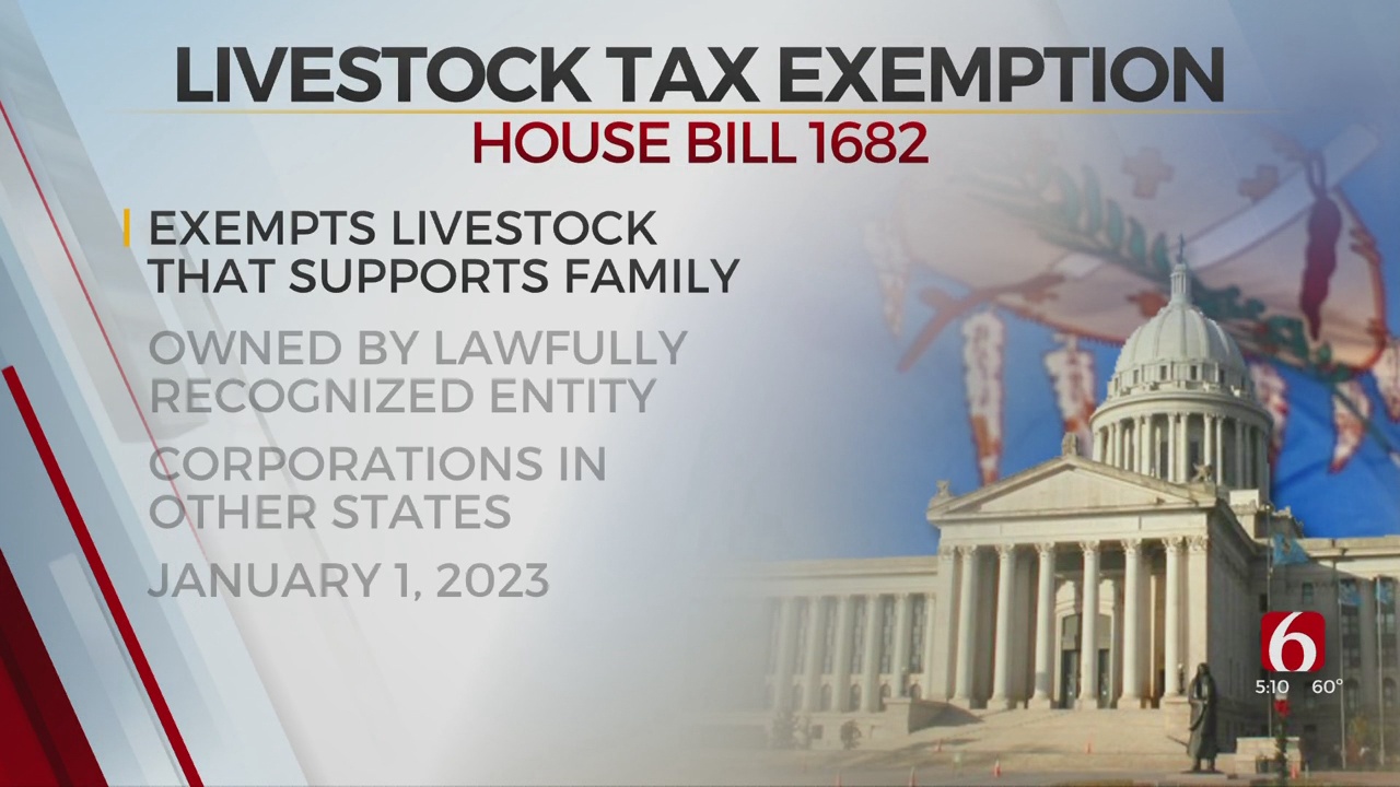 Livestock Tax Exemption Bill Signed Into Law By Gov. Stitt