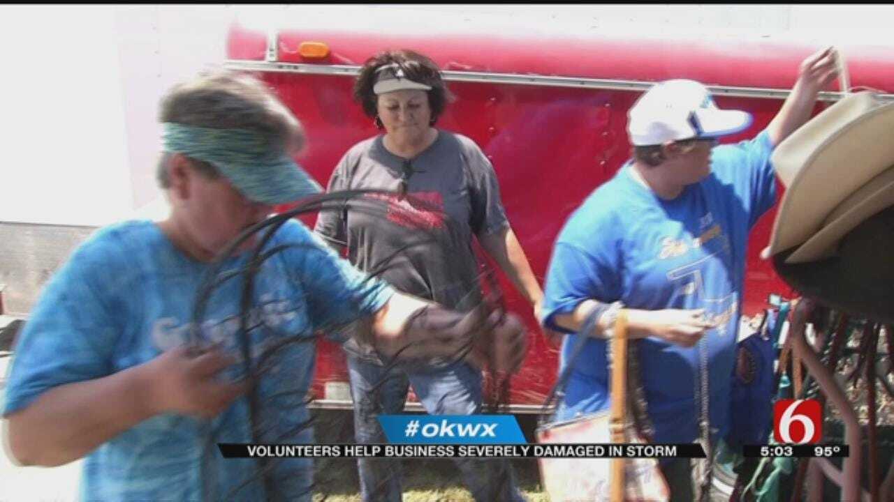 Volunteers Helping Bartlesville Business Recover After Fire