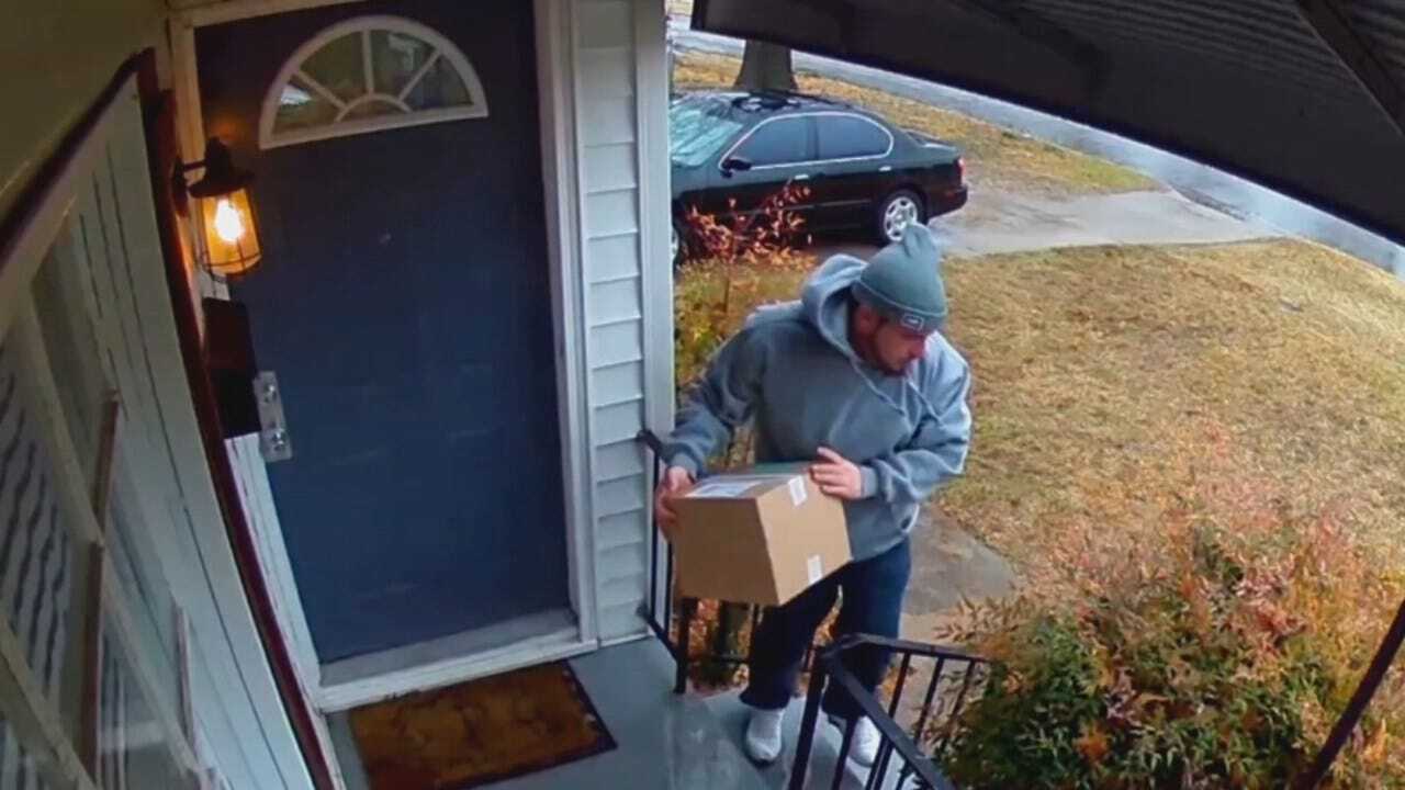 WEB EXTRA: Surveillance Video From Tulsa Home