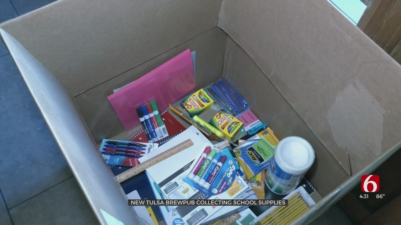 Business Using Grand Opening To Collect School Supplies For Tulsa Schools 