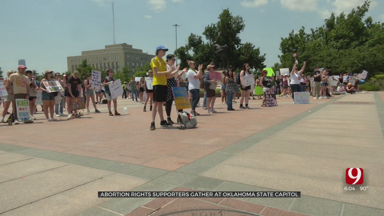Abortion Rights Supporters Gather At Oklahoma State Capitol