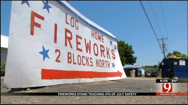 Fireworks Stand Teaching 4th Of July Safety