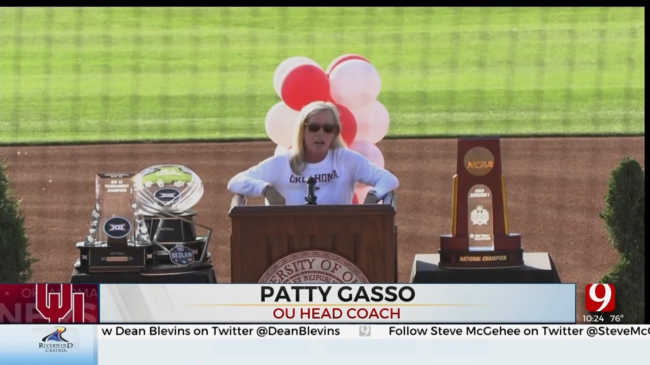 OU Softball Celebrates National Championship, Athletic Director Announces Patty Gasso Statue