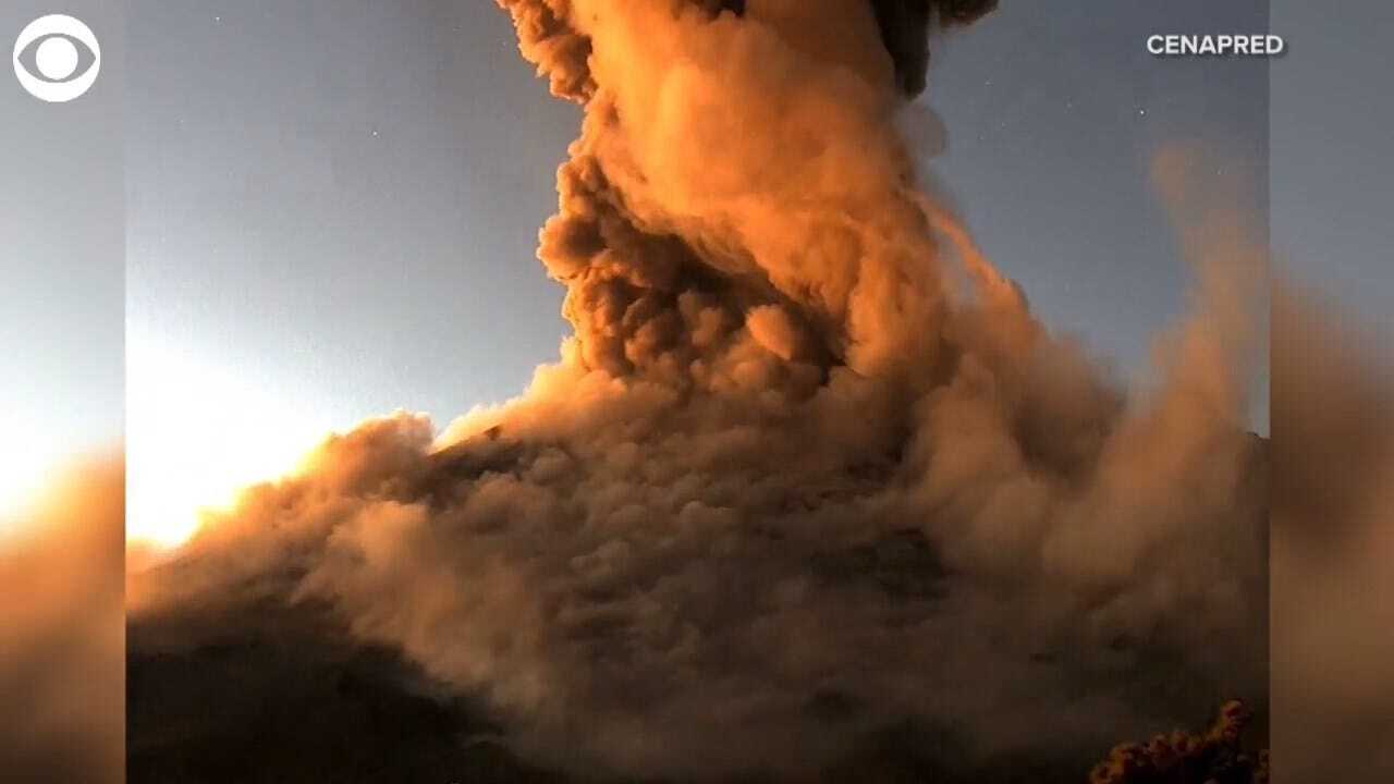 WATCH: A Timelapse Video Shows Volcano Eruption In Mexico