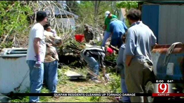 Quapaw Tornado Cleanup Underway