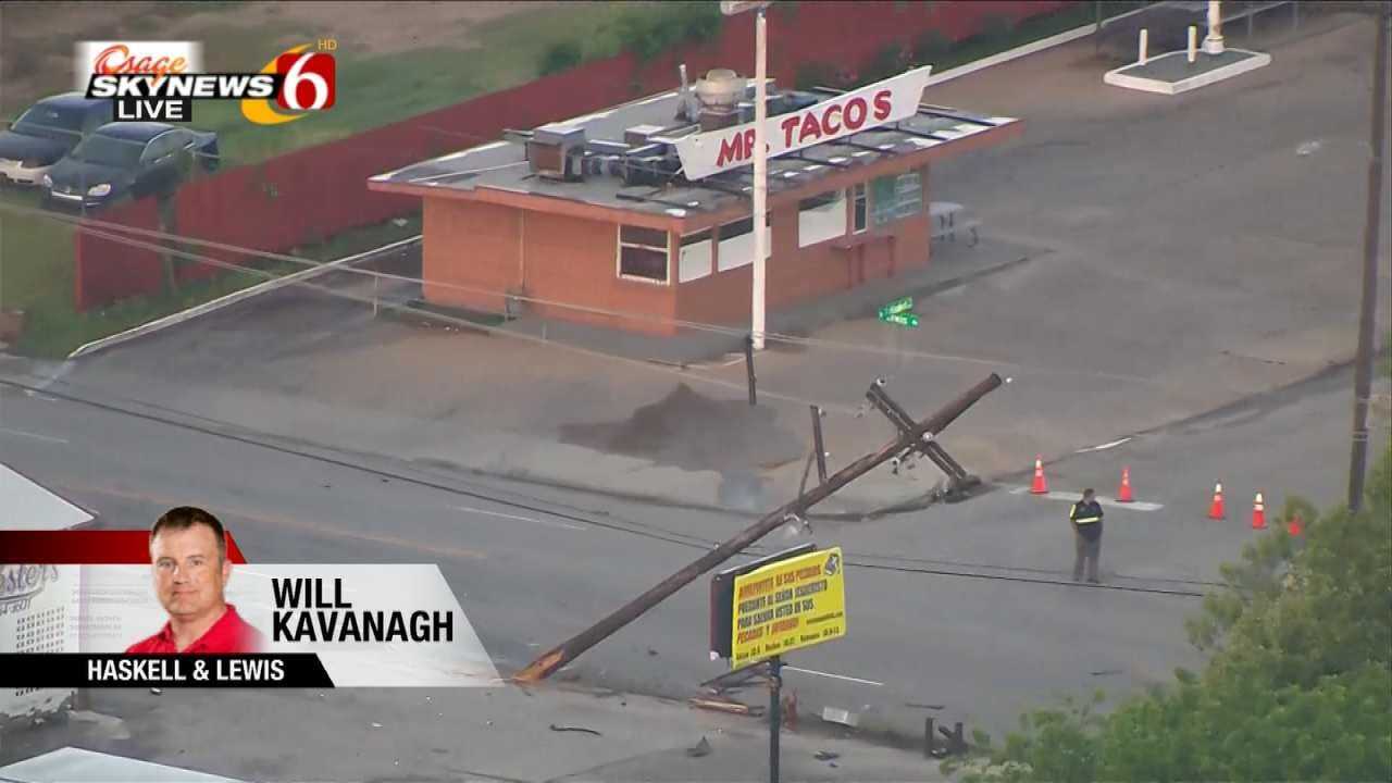 Osage SkyNews 6 HD Flies Over Tulsa Crash