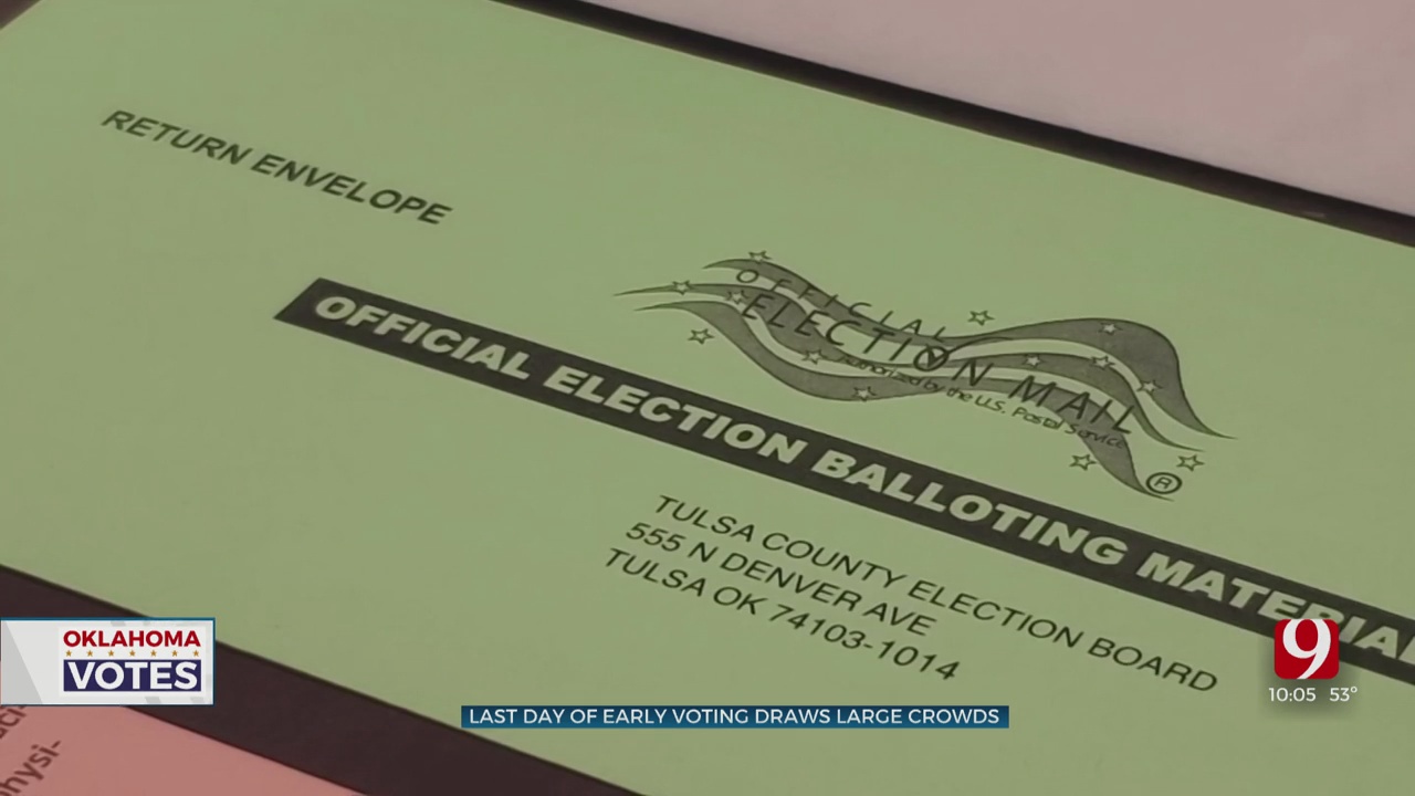 Oklahomans Turn Out For Final Day Of Early Voting