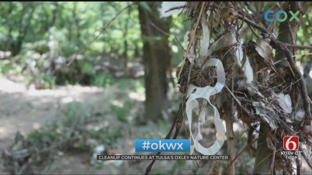 Oxley Nature Center Gets Help From Local Tulsa Church For Clean-Up