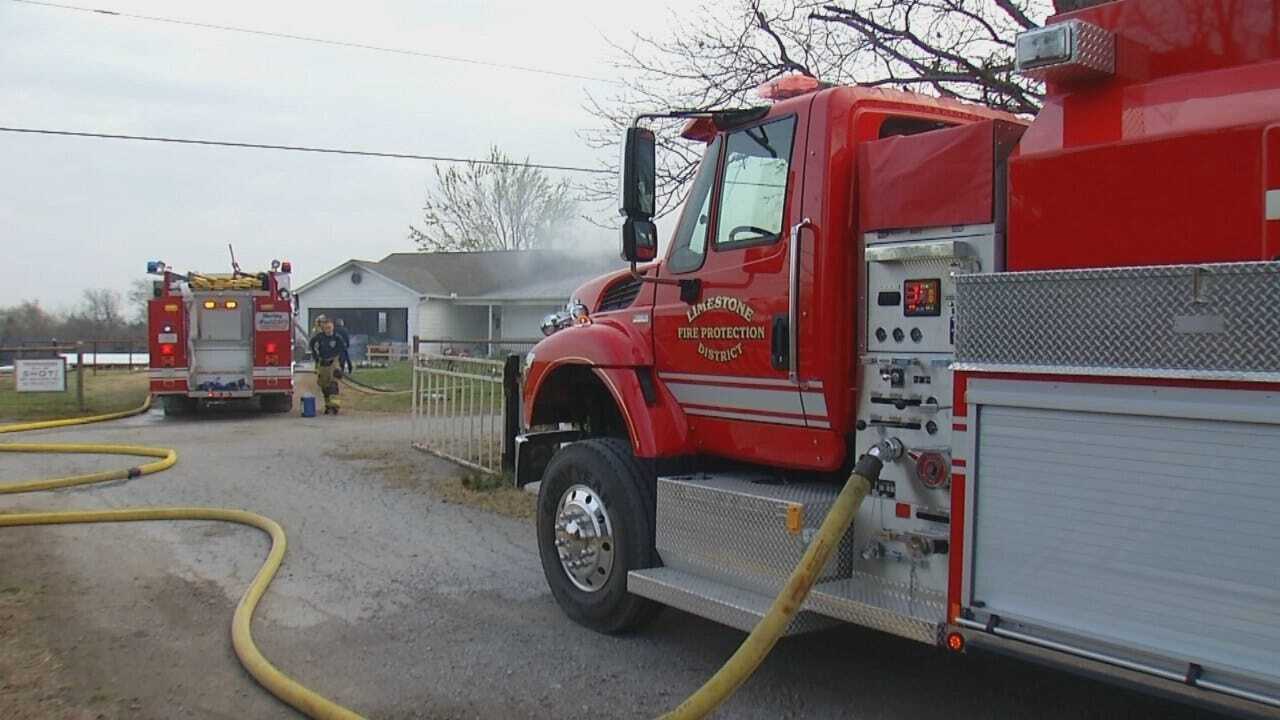 WEB EXTRA: Video From Scene Of Owasso House Fire