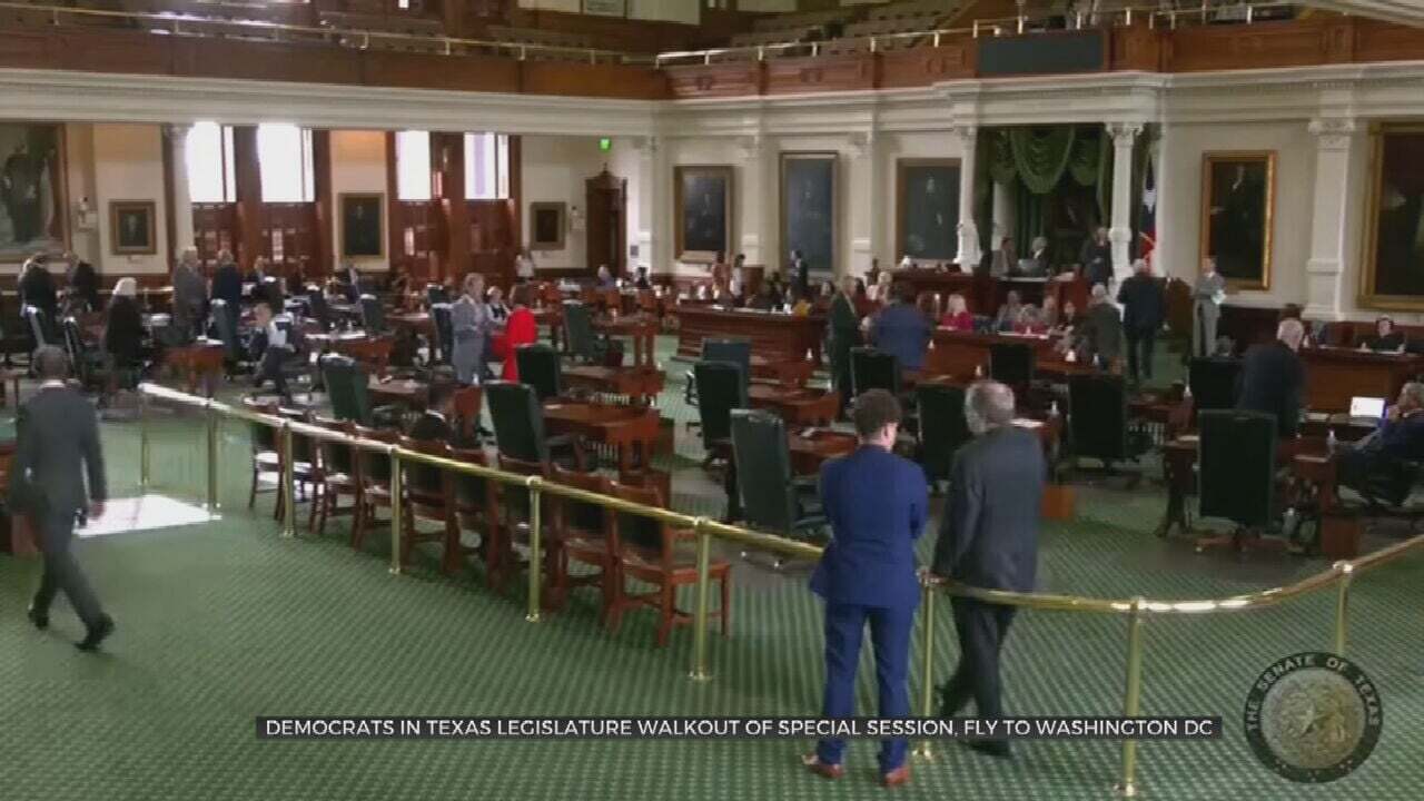 Texas Democrats Leave State To Prevent Vote On GOP Election Bill
