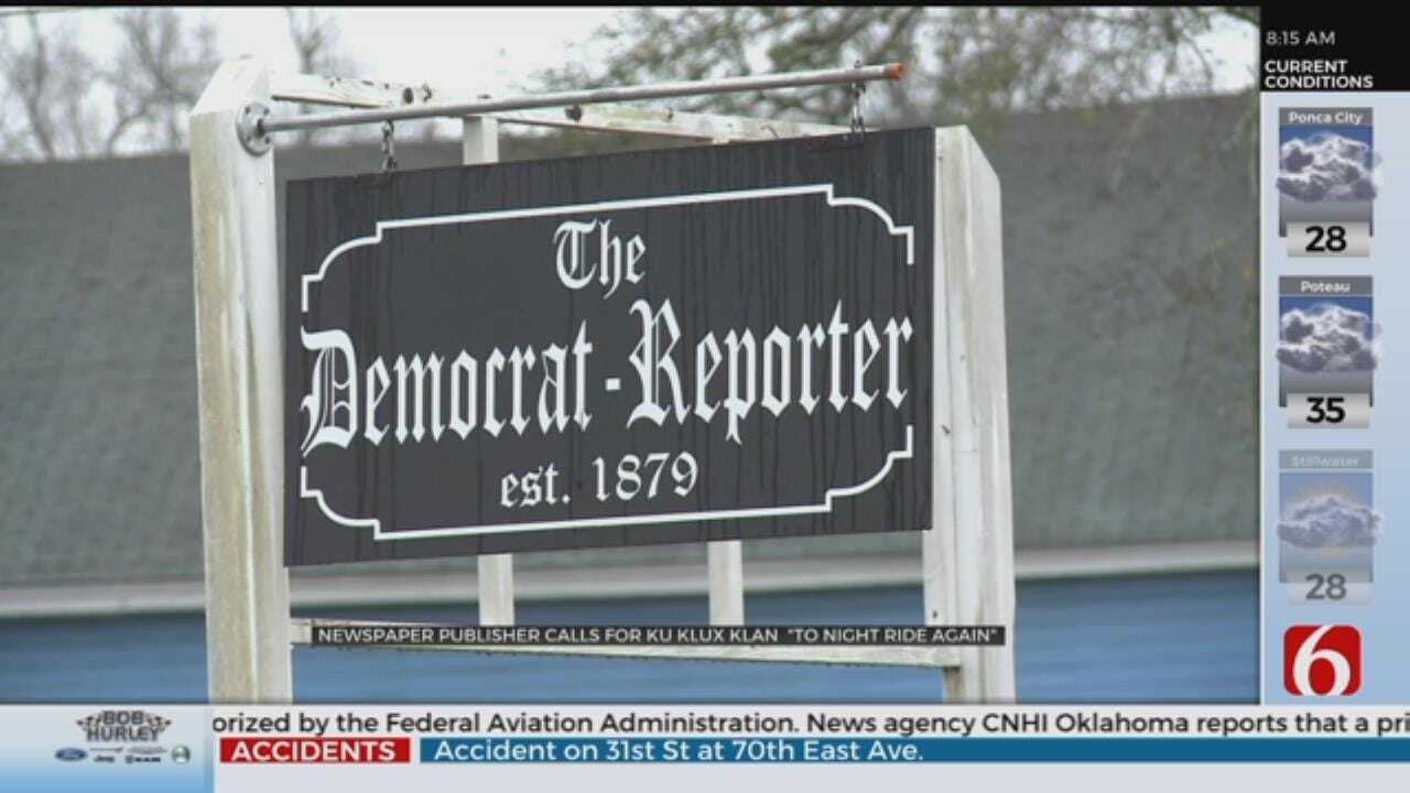 Alabama Newspaper Publisher Suggests KKK Should Lynch Democrats In Washington