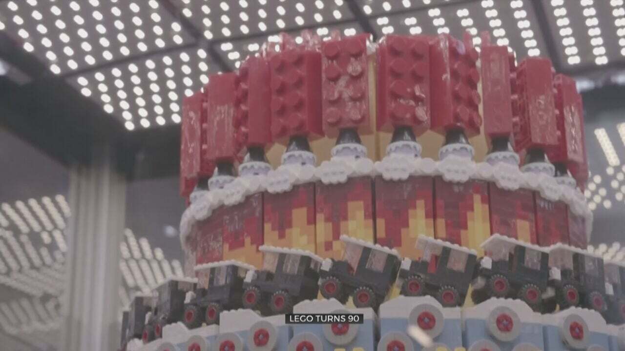 Lego Celebrates 90th Birthday With 94,128 Piece Birthday Cake