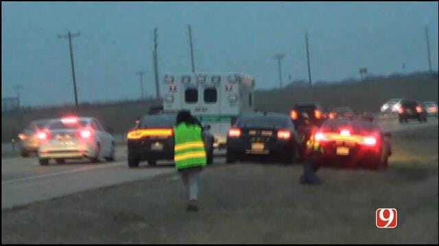 WEB EXTRA: News 9 On Scene Of End Of Stolen Ambulance Chase