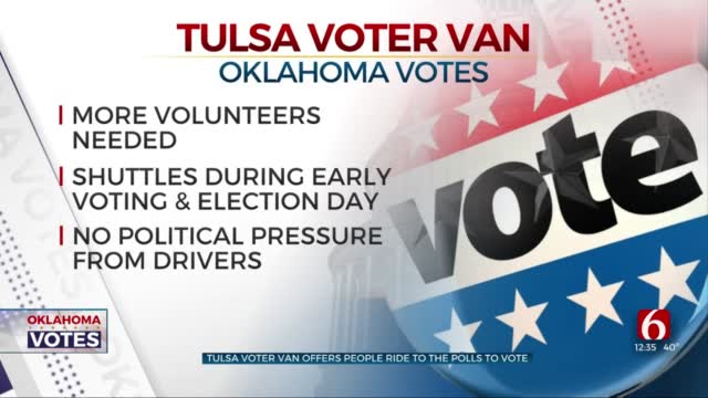 Tulsa Voter Van Offers Free Rides To Polling Places