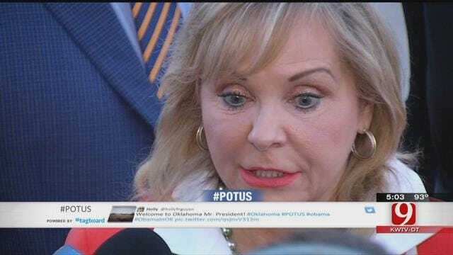 Governor Fallin Welcomes President's Visit To Oklahoma