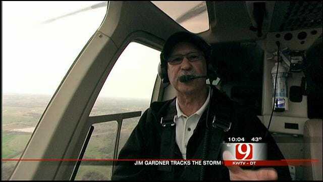 Bob Mills SkyNews 9 HD Pilot Jim Gardner Tracking Storms In OK