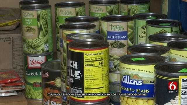 Canned Food Drive Underway For Tulsa Teachers In Need
