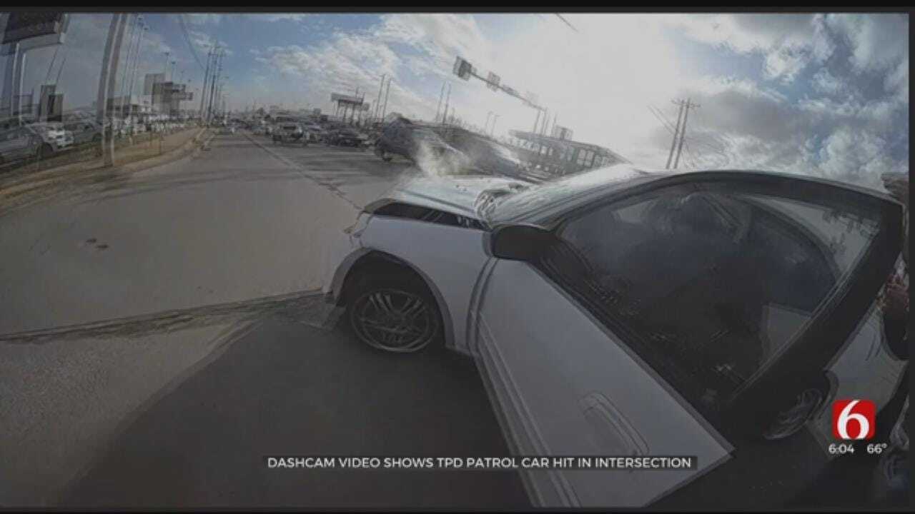 Dashcam Video Released In Tulsa Officer-Involved Crash