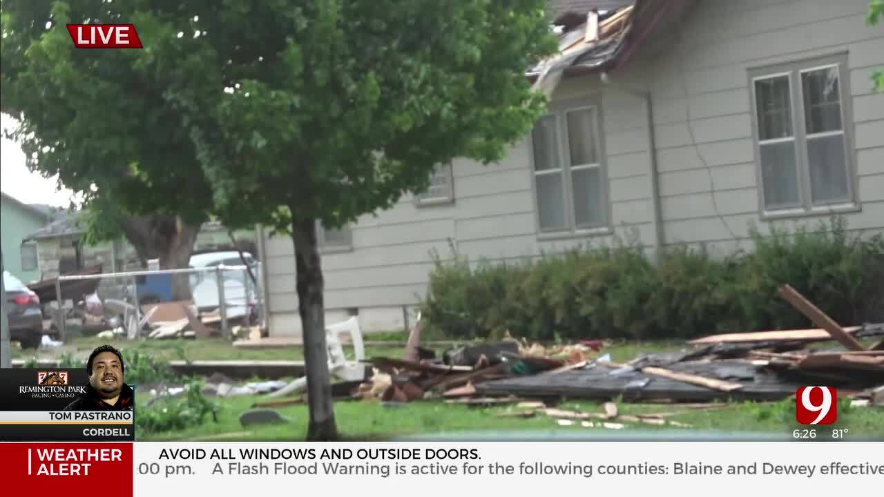 Tornado Damage Reported In Cordell