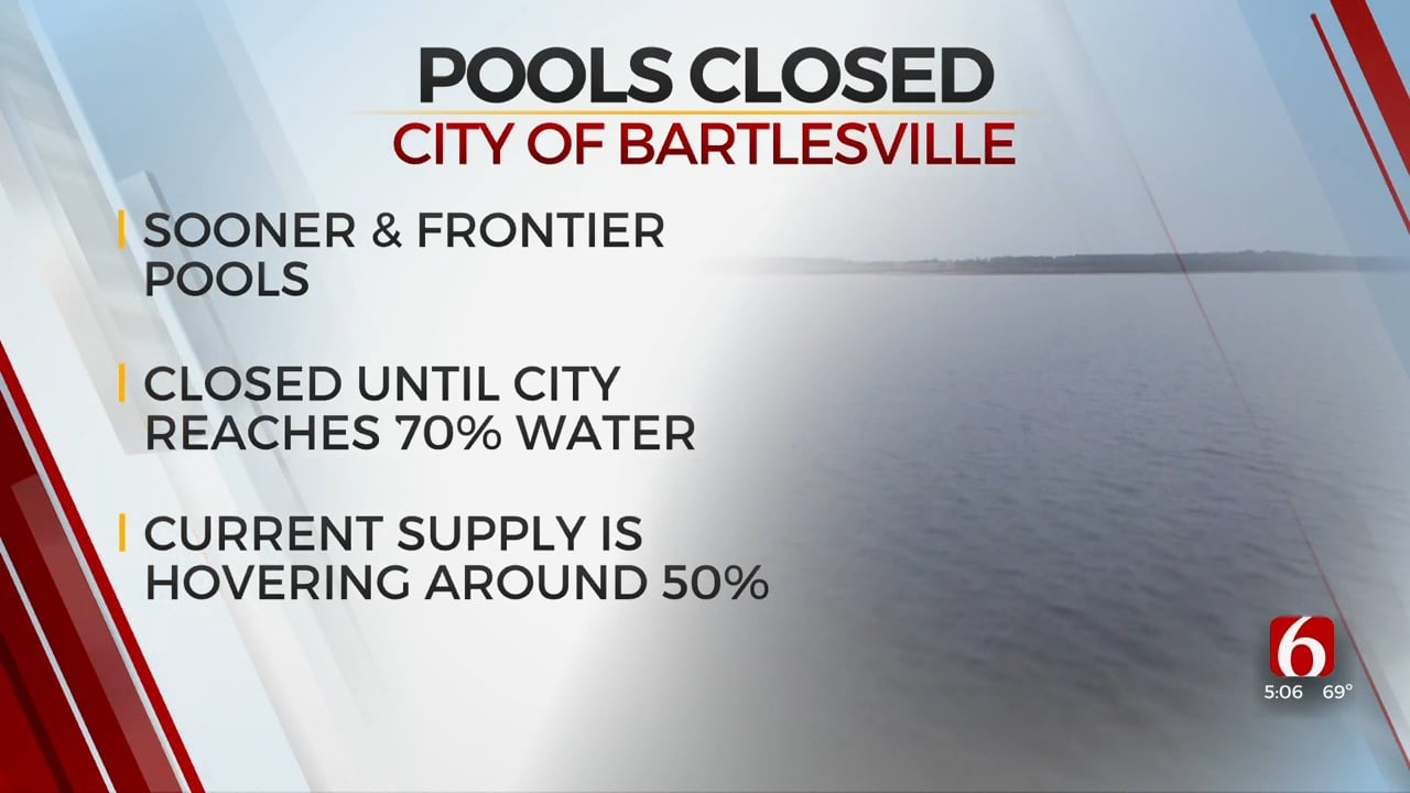 City Of Bartlesville Pools Closed To Conserve Water