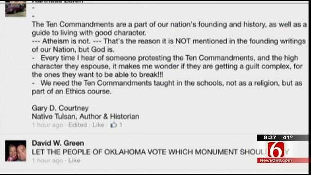 OK Talk: Is The Ten Commandments Monument At The State Capitol An Endorsement Of Religion?