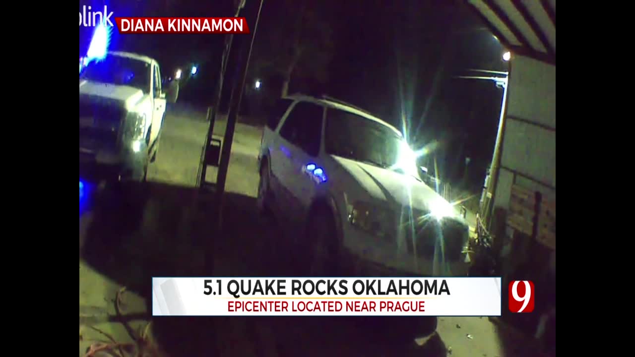 Video Shows Earthquake Shaking Oklahoma Home