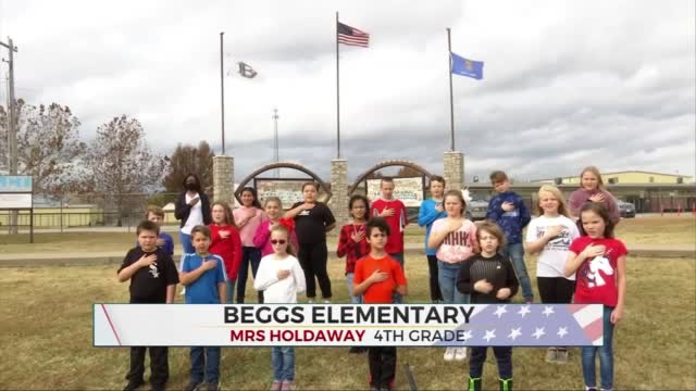 Daily Pledge: Mrs. Holdaway's 4th Grade Class
