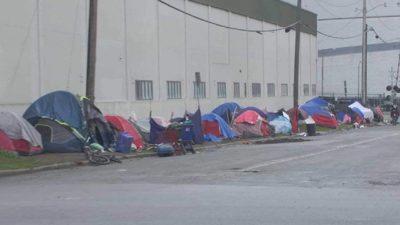 Some Tulsa Homeless Choosing To Live Outside Rather Than Staying In Homeless Shelter