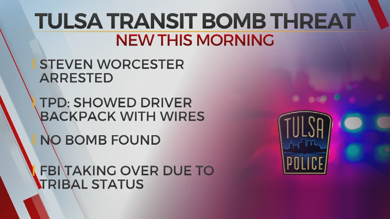 Tulsa Police: Man In Custody After Threatening To Blow Up Tulsa Transit Bus 