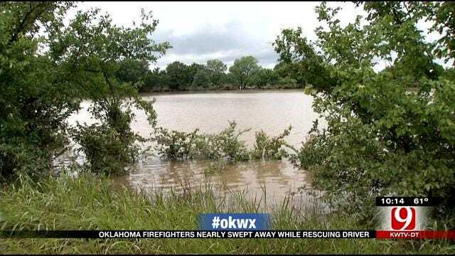 Pittsburg County Rescuers, Driver Pulled Safely From Flood Waters