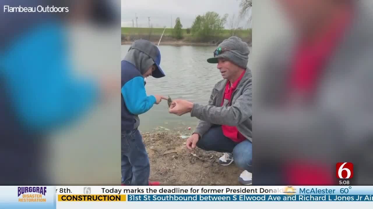 Families Fish With Professional Angler At Special Event In Jenks