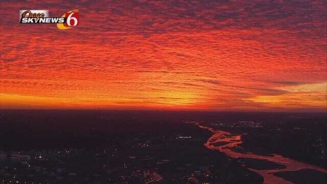 WATCH: Osage SkyNews 6 HD Captures Magnificent Oklahoma Sunset Video