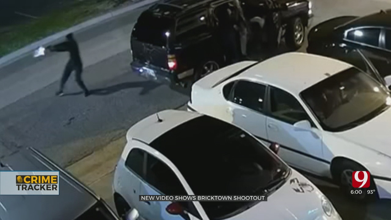 WATCH: Surveillance Video Shows Bricktown Shootout Involving Police 