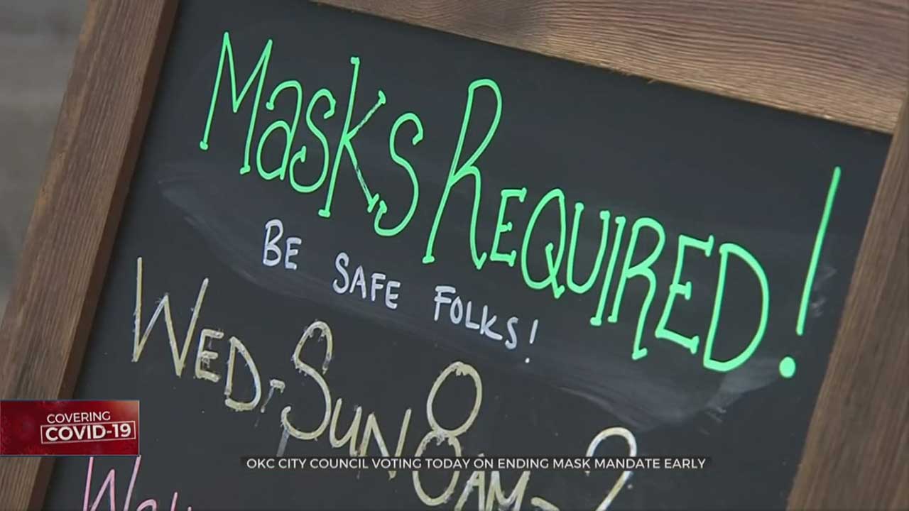 OKC City Council Votes To Defer Deciding To End The City's Mask Mandate Early