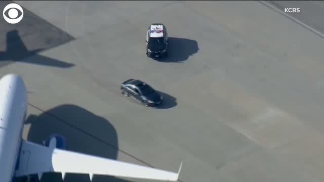 Watch: Car Chase Goes Onto Airport Runway In California
