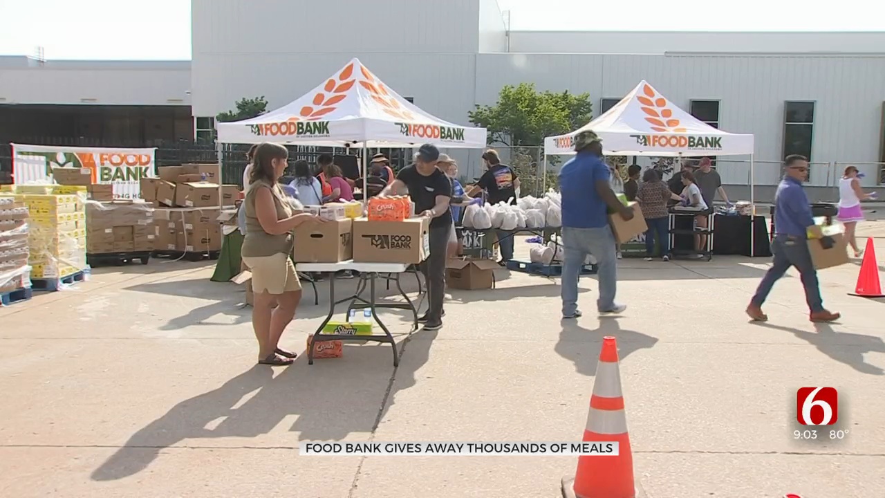 Food Bank Of Eastern Oklahoma Helps Thousands Affected By Storm, Power Outages