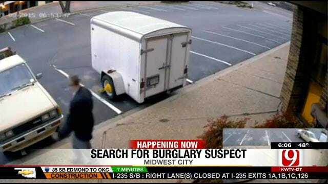 MWC Police: Burglary Suspect Hits Surveillance Camera With Shovel