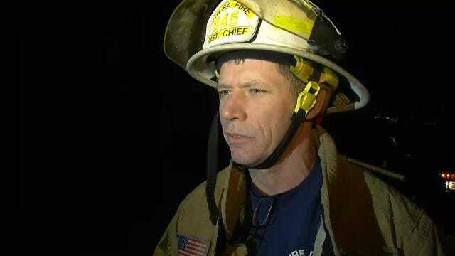 WEB EXTRA: Tulsa Fire District Chief Rogers Williams Talks About House Fire