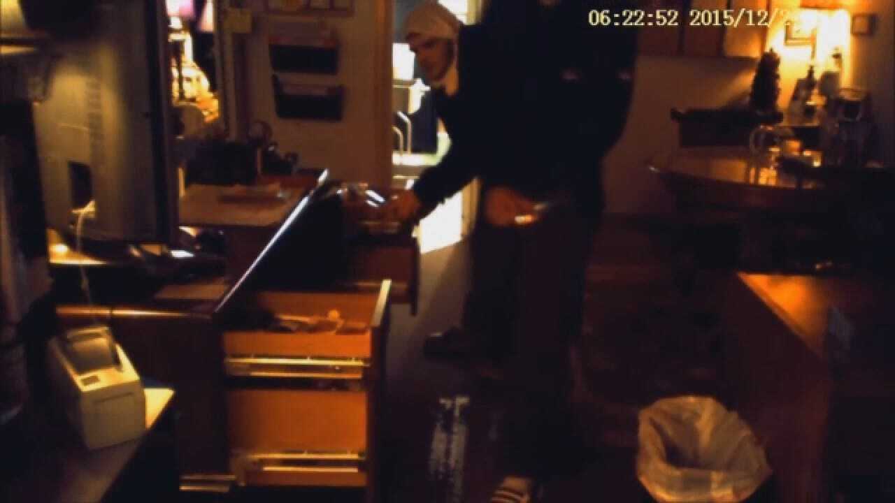 WEB EXTRA: Raw Surveillance Video Of Edmond Business Burglary