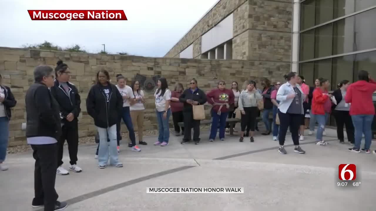 Muscogee Nation Holds Honor Walk To Recognize Sexual Assault Awareness Month