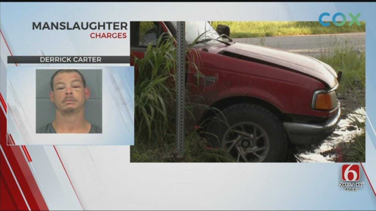 Man Charged With Manslaughter After Rogers County Crash
