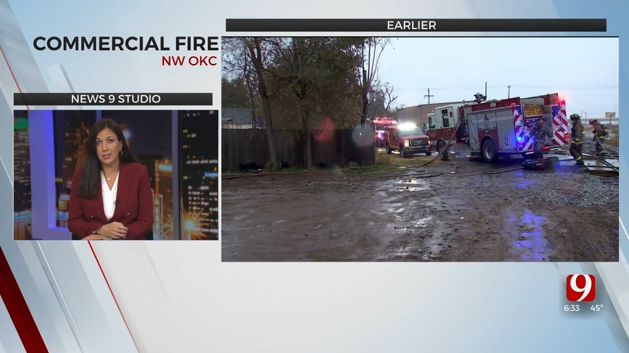 Auto Shop Catches Fire In NW OKC