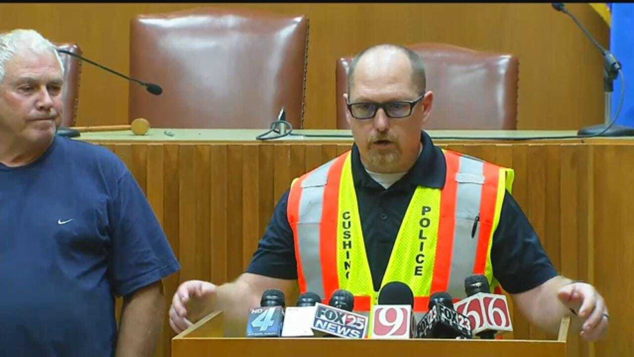 WEB EXTRA: Cushing News Conference After Earthquake