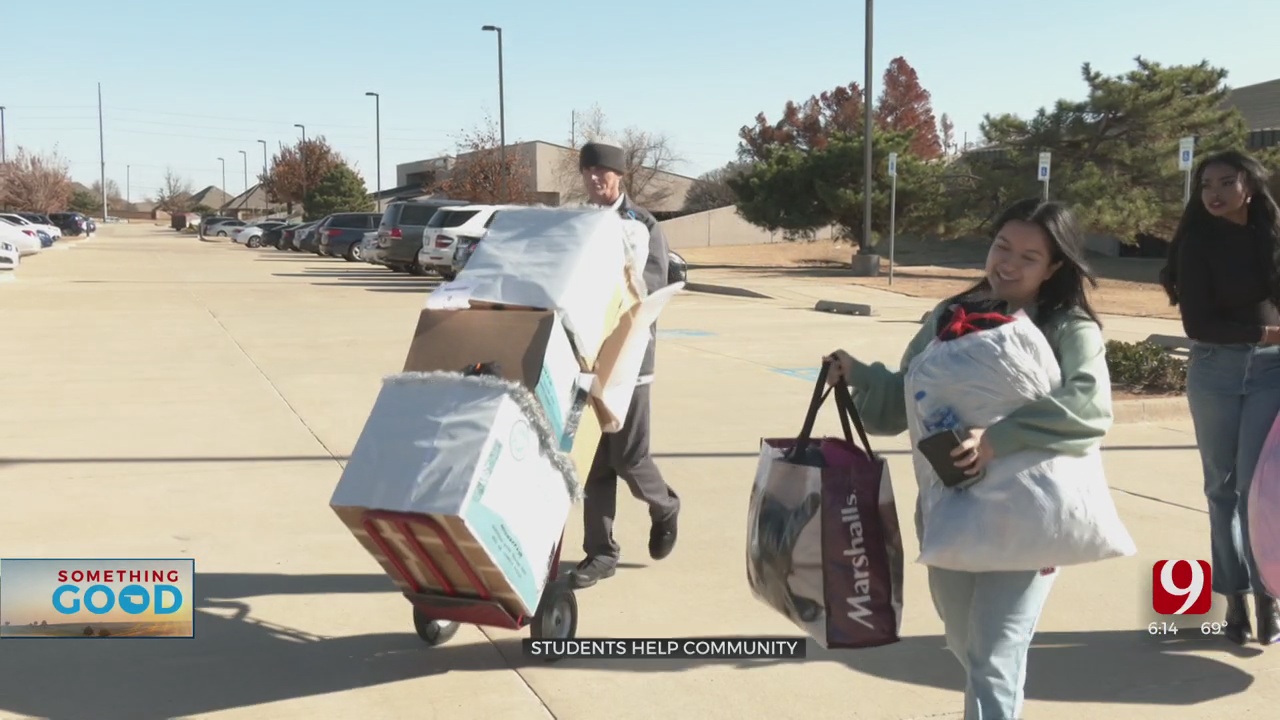 Francis Tuttle Students Collect Clothes To Help Families For Christmas