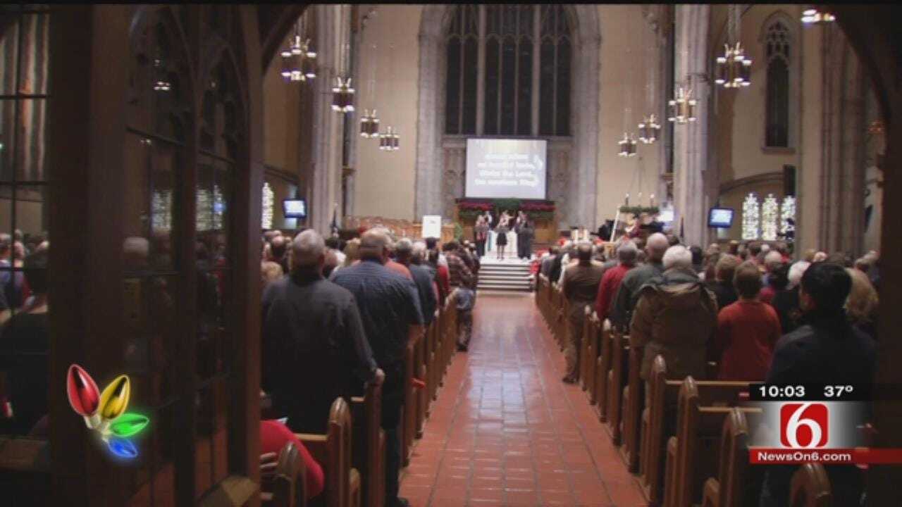 Oklahoma Families Attend Christmas Eve Services