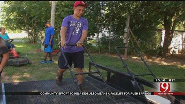 Community Effort To Help Kids Also Means A Facelift For Rush Springs