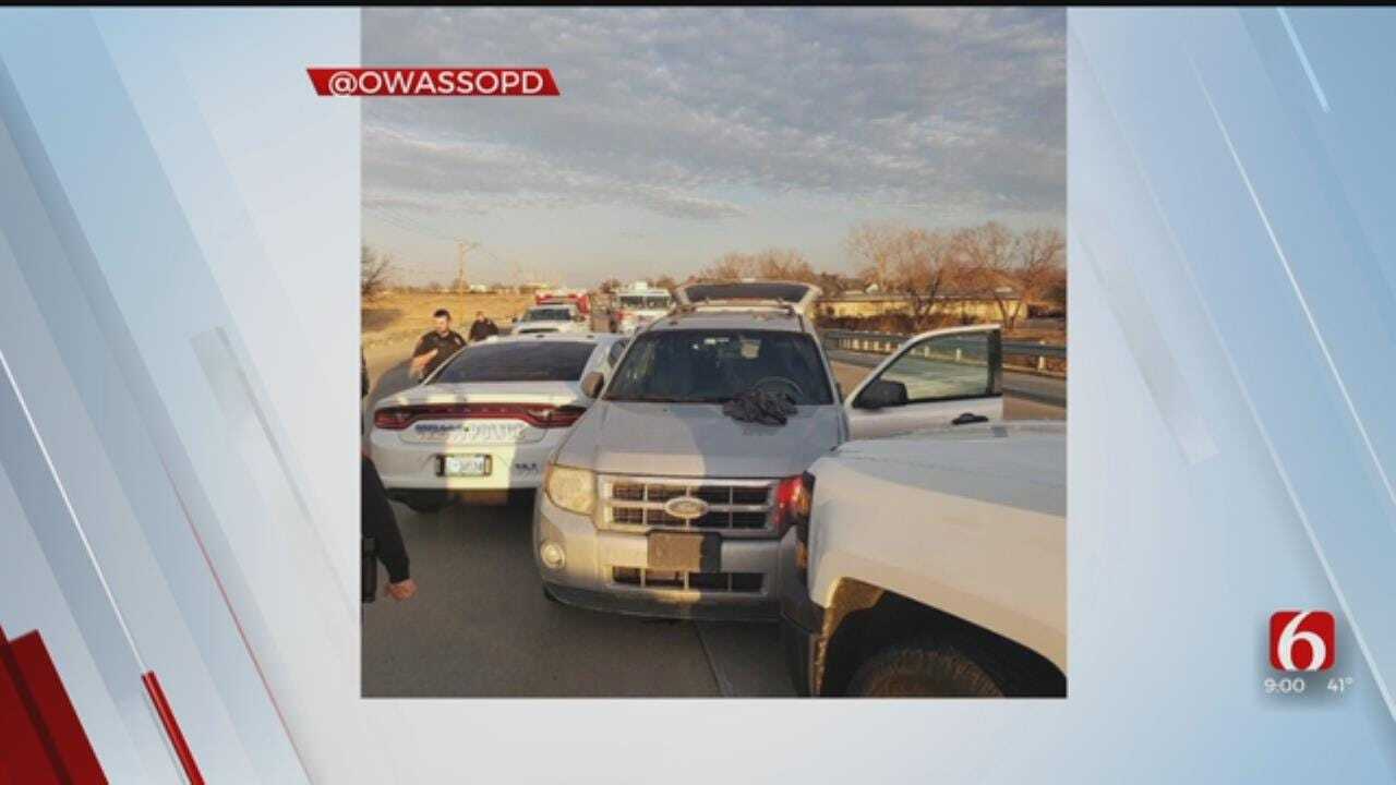 2 Officers Hurt, 3 Vehicles Damaged After Owasso Police Chase