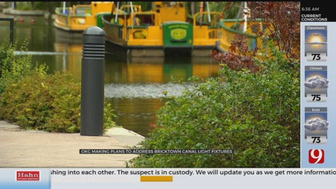 OKC Making Plans To Address Bricktown Canal Light Fixtures