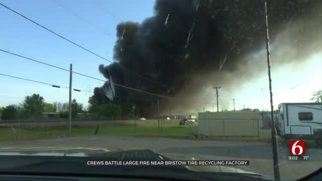 Crews Respond To Large Fire In Bristow 
